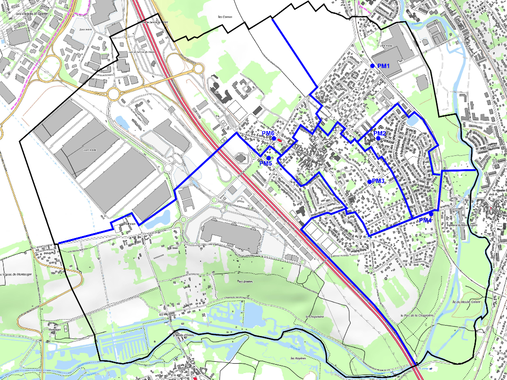 Carte Villabé SFR Fibre PM Zones r