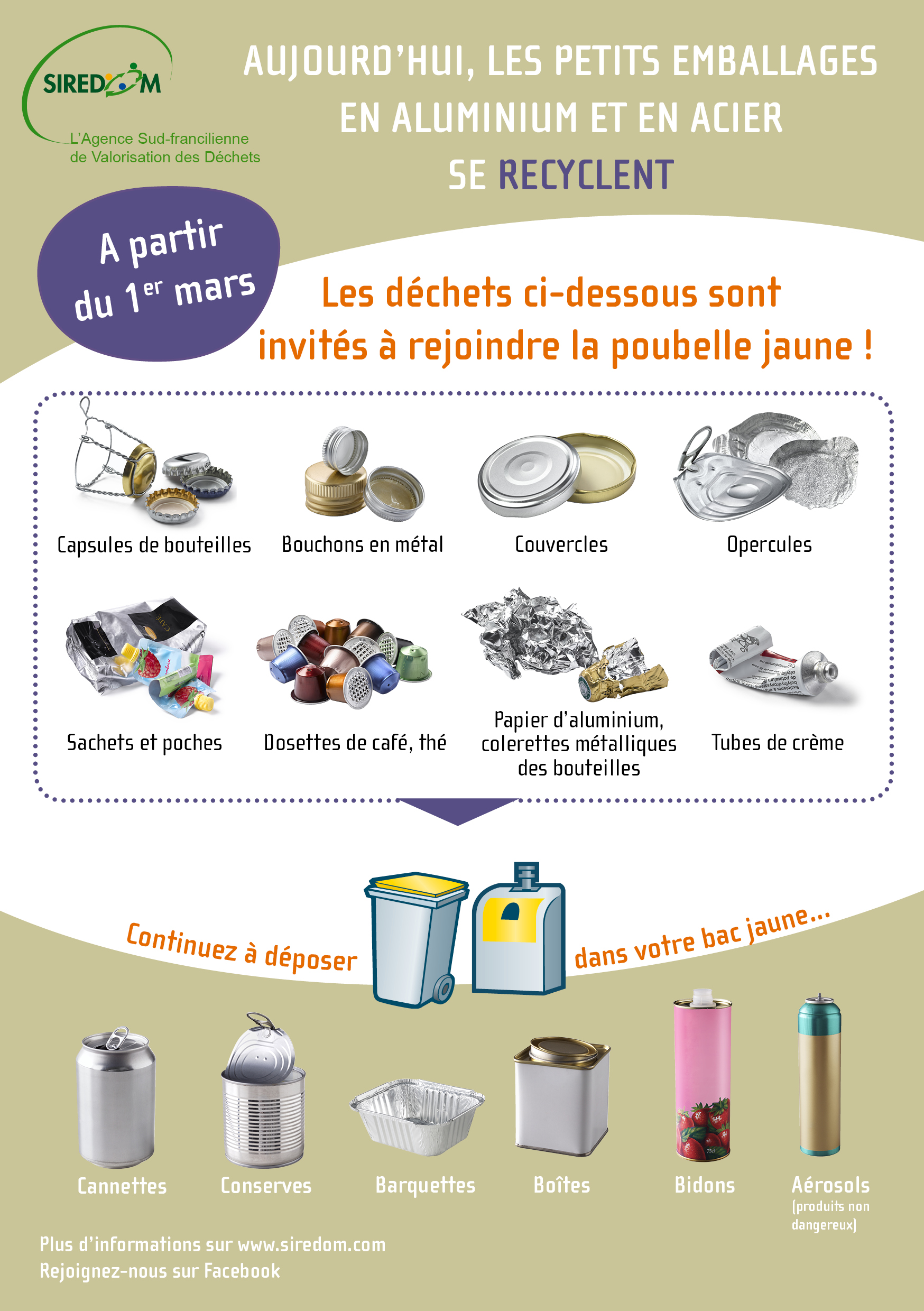 flyer tri petits acier et alus